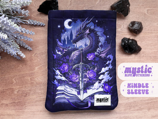 Dragon Kindle Sleeve - Fantasy Padded E-Reader & iPad Mini Case