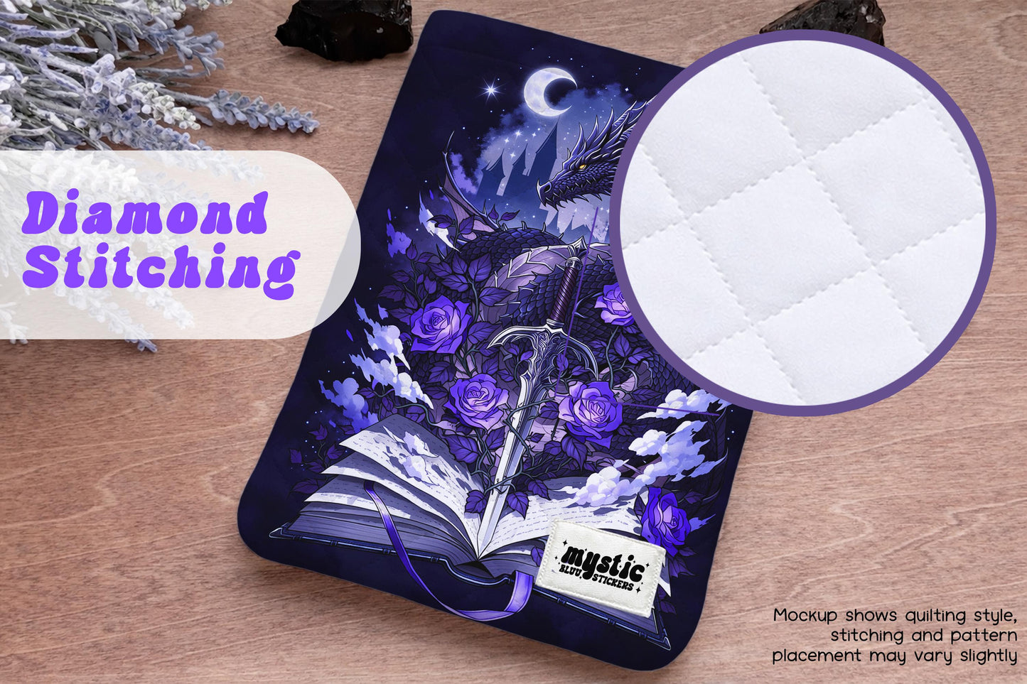 Dragon Kindle Sleeve - Fantasy Padded E-Reader & iPad Mini Case