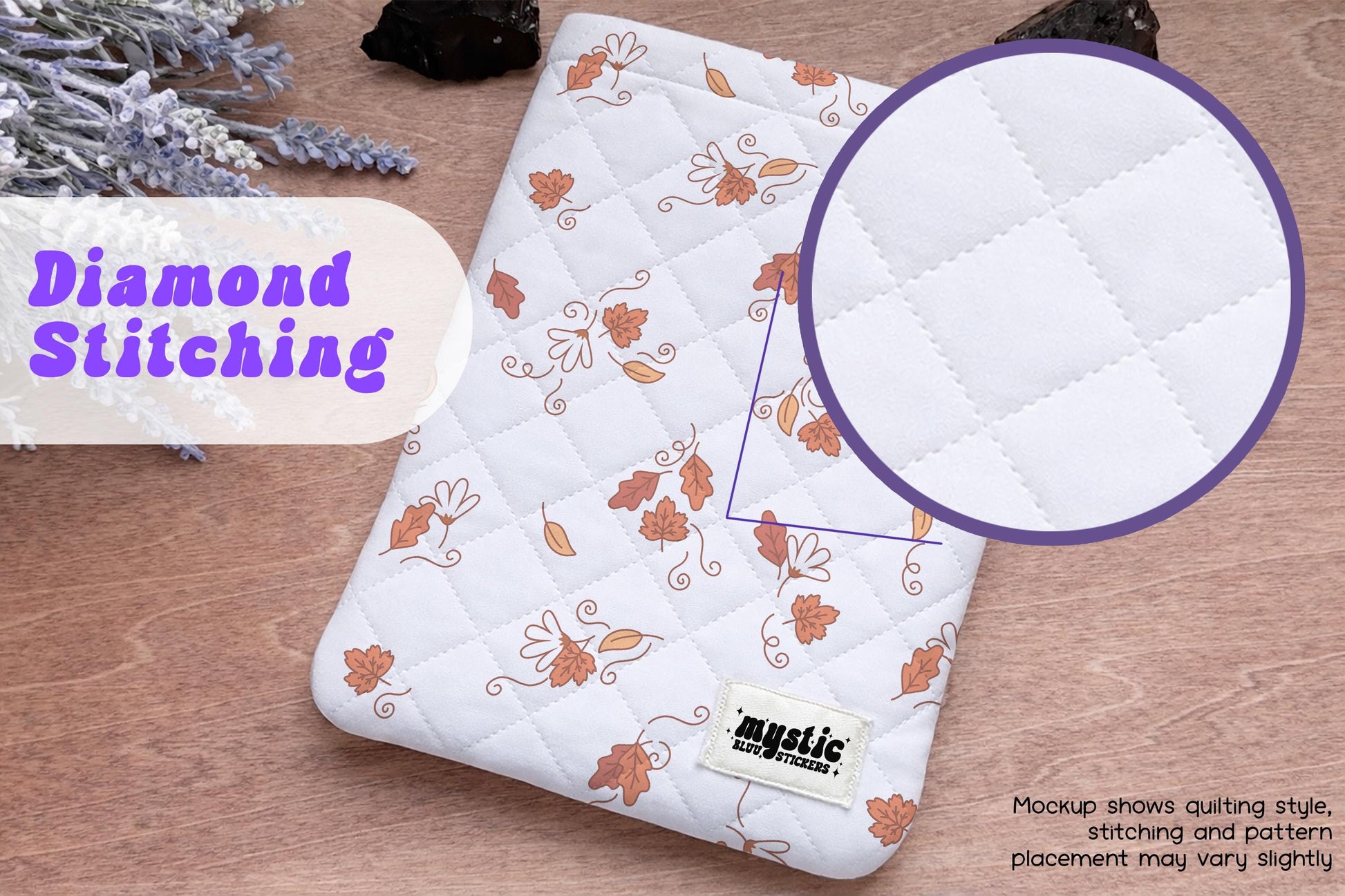 Cozy Leaves Kindle Sleeve – Fall Quilted Padded E-Reader & iPad Mini Case