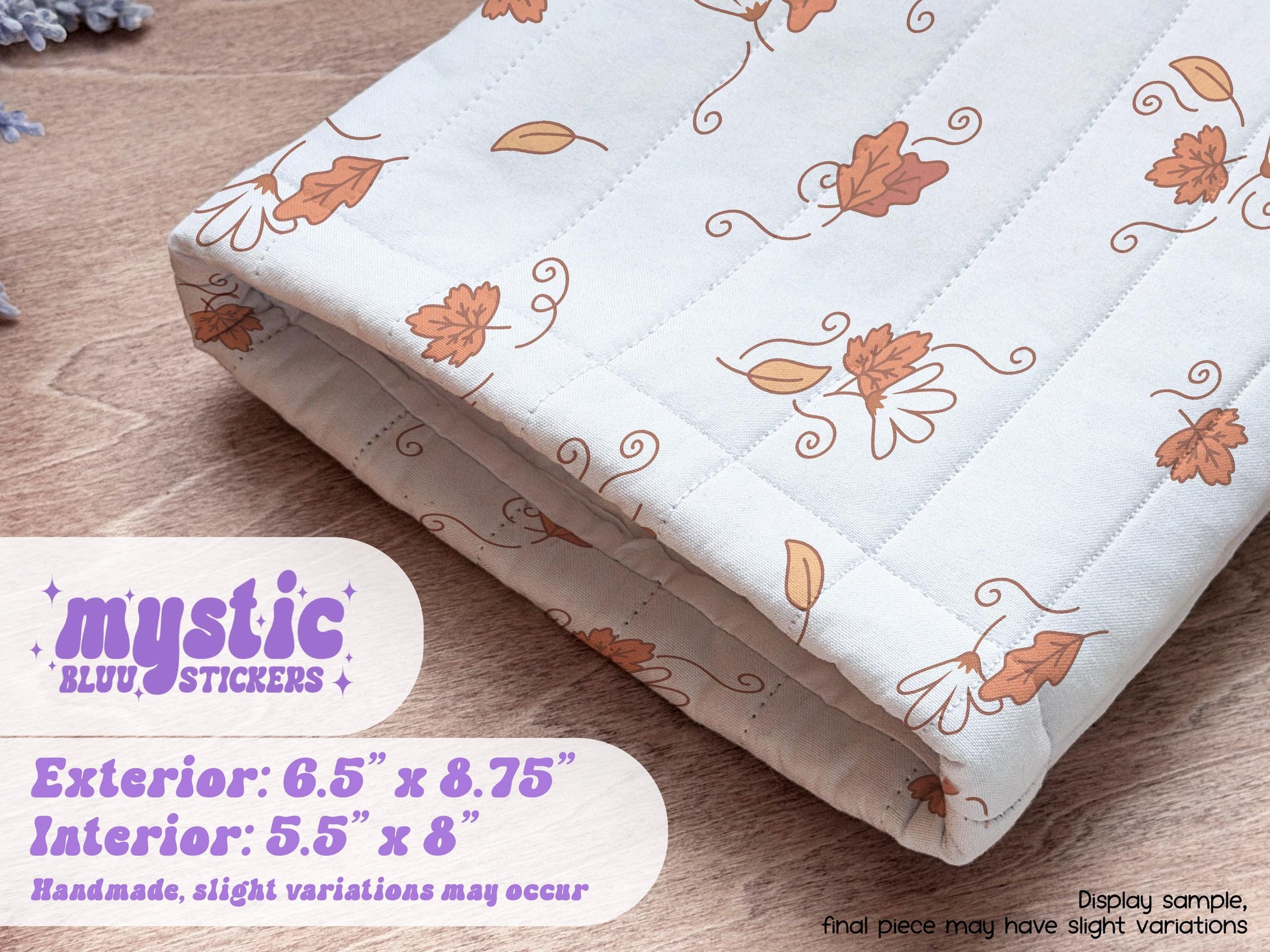 Cozy Leaves Kindle Sleeve – Fall Quilted Padded E-Reader & iPad Mini Case