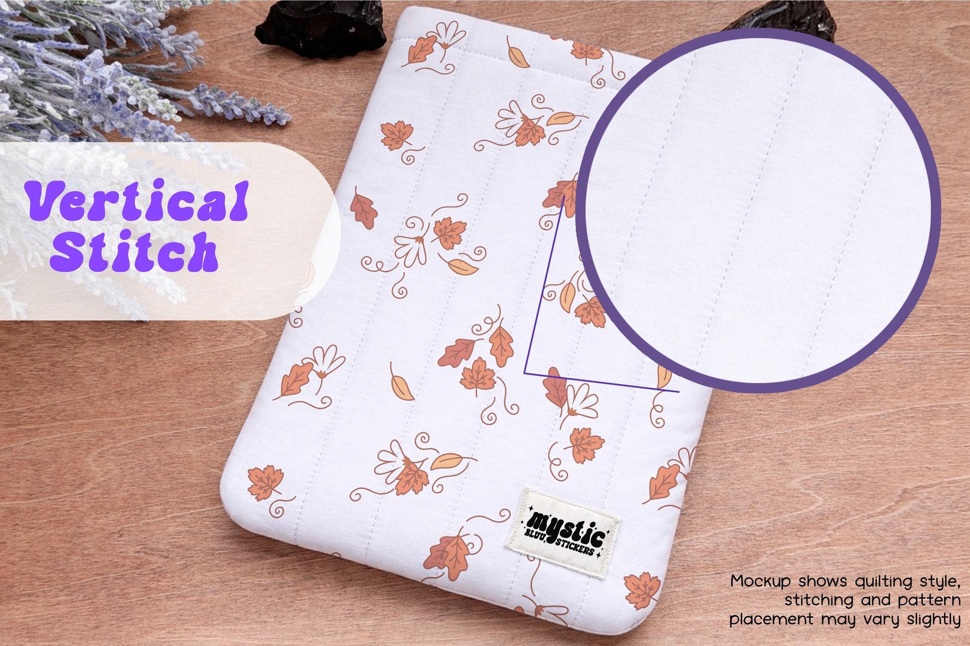 Cozy Leaves Kindle Sleeve – Fall Quilted Padded E-Reader & iPad Mini Case