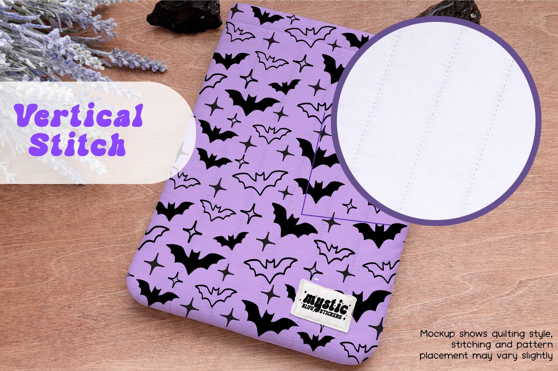 Bat Kindle Sleeve - Spooky Quilted Padded E-Reader & iPad Mini Case