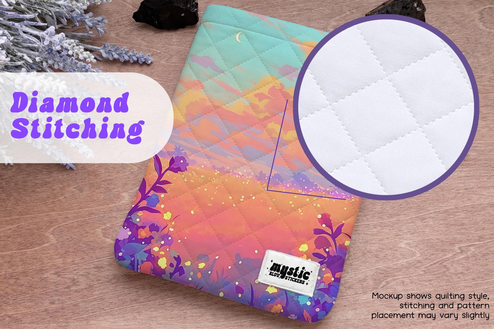 Autumn Sky Kindle Sleeve – Sunset Quilted Padded E-Reader & iPad Mini Case