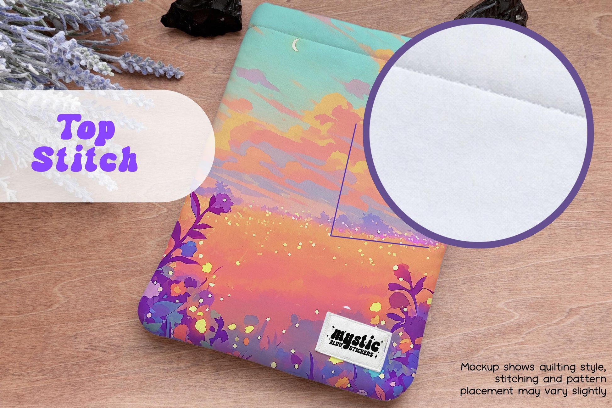 Autumn Sky Kindle Sleeve – Sunset Quilted Padded E-Reader & iPad Mini Case