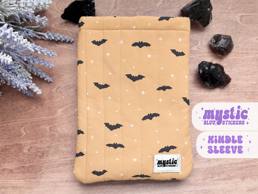Bat Kindle Sleeve - Minimal Quilted Padded E-Reader & iPad Mini Case