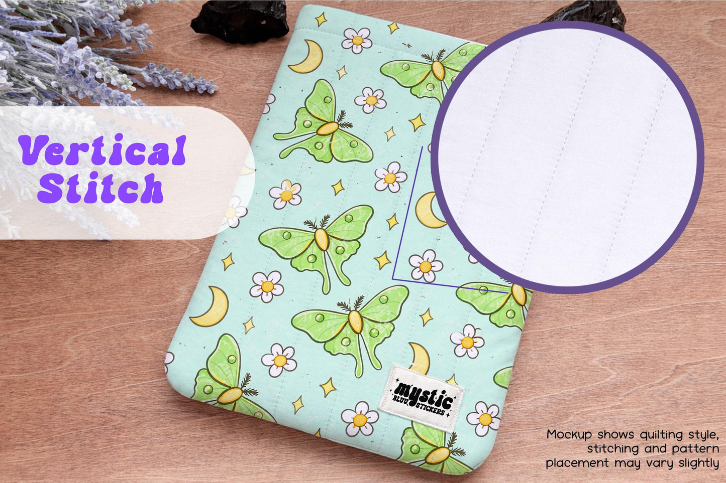 Moon Moth Kindle Sleeve Bookish Aesthetic | Gift for Book Lovers | Witchy Kindle Case | Cozy Reader Gift for Book Club Girls