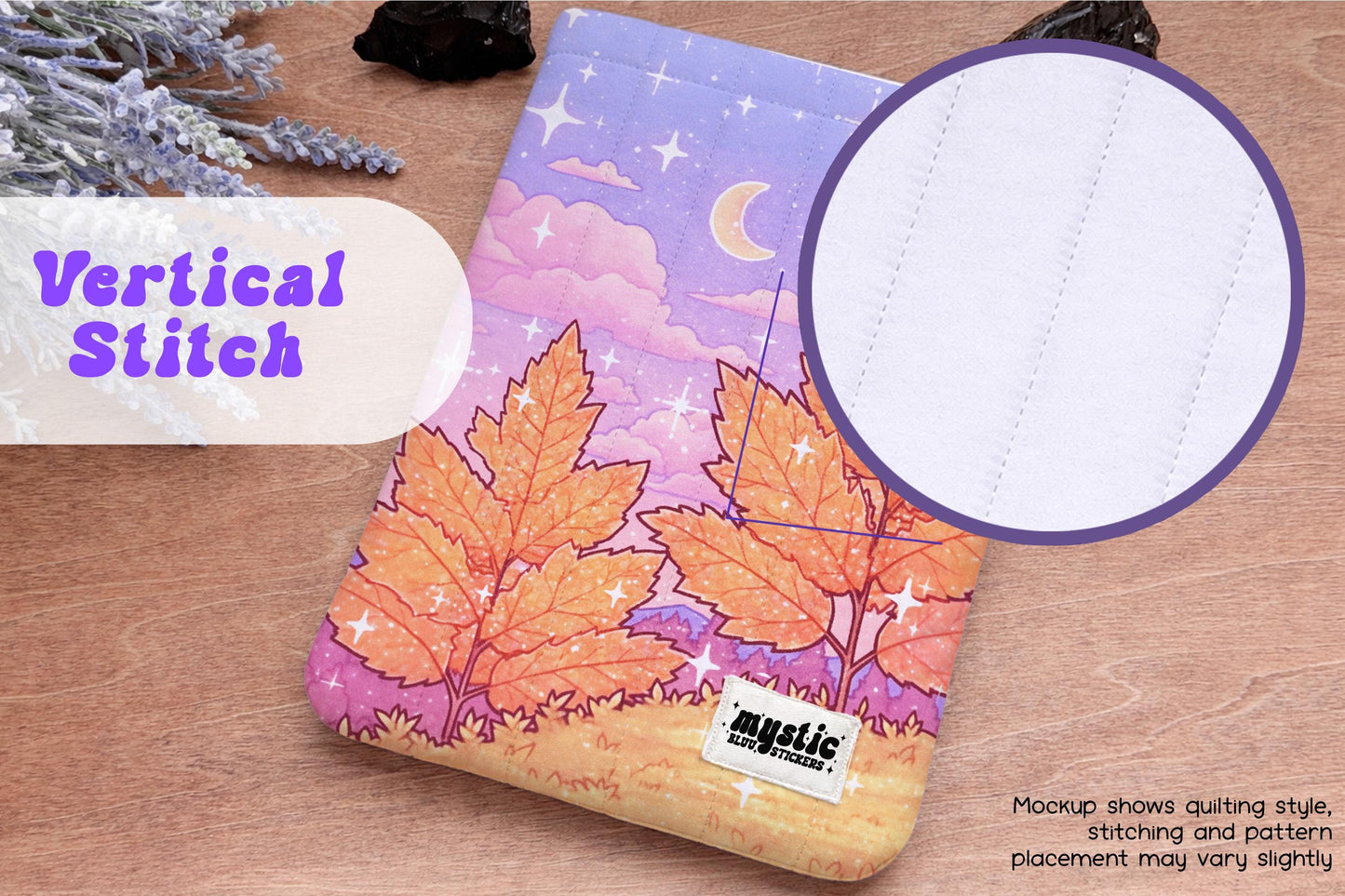 Quilted Kindle Sleeve – Floral Padded E-Reader & iPad Mini Case