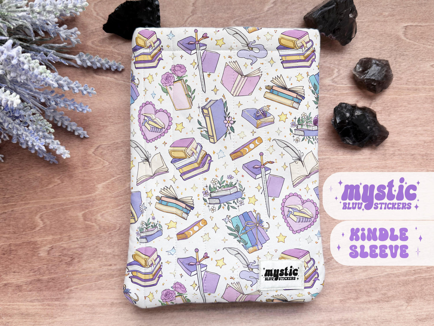 Bookish Kindle Sleeve - Fantasy Padded E-Reader & iPad Mini Case
