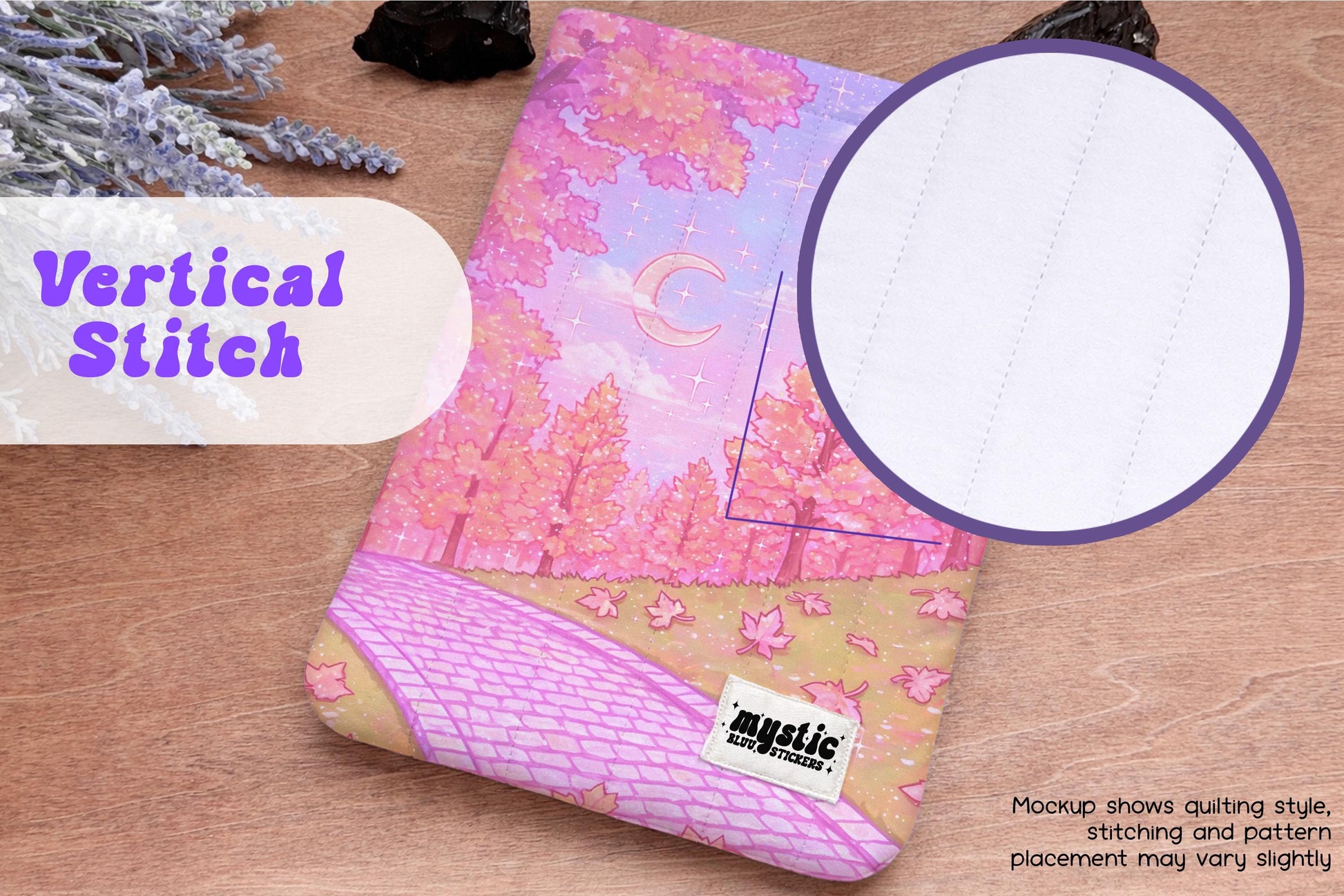 Pink Autumn Kindle Sleeve – Fall Quilted Padded E-Reader & iPad Mini Case