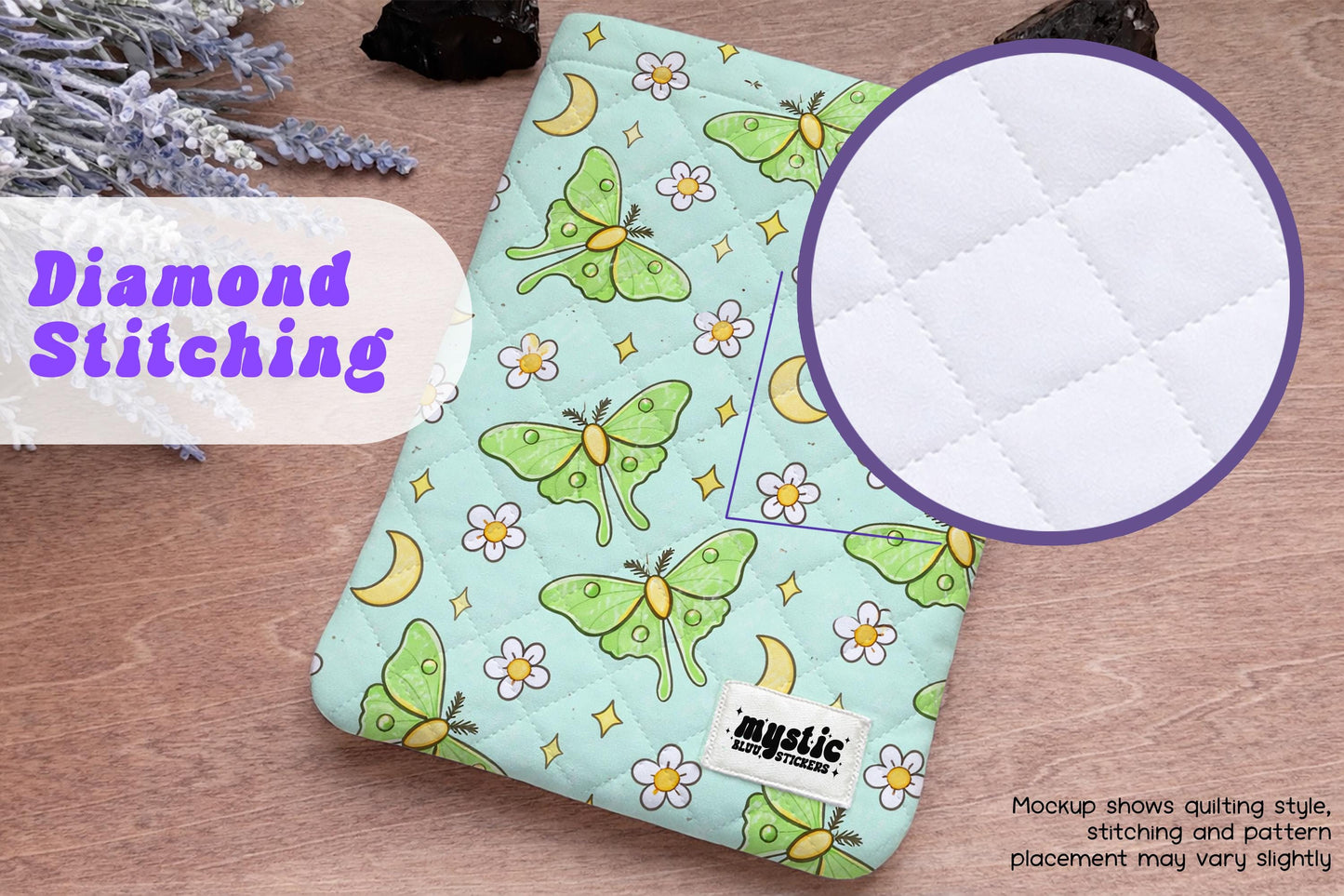 Moon Moth Kindle Sleeve Bookish Aesthetic | Gift for Book Lovers | Witchy Kindle Case | Cozy Reader Gift for Book Club Girls