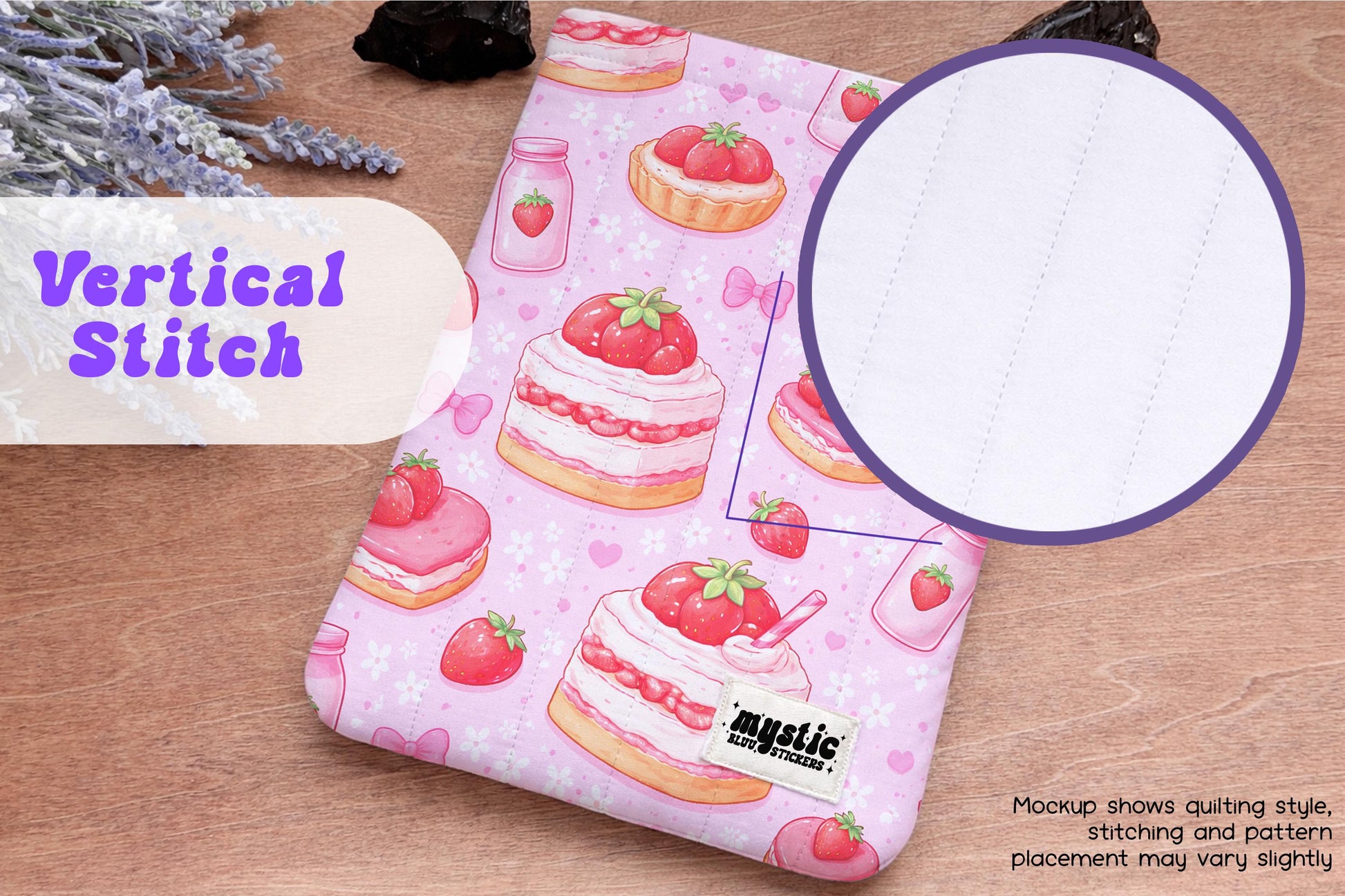 Strawberry Kindle Sleeve | Handmade Padded E-Reader Cover | Protection for Kindle, Kobo, Nook & More