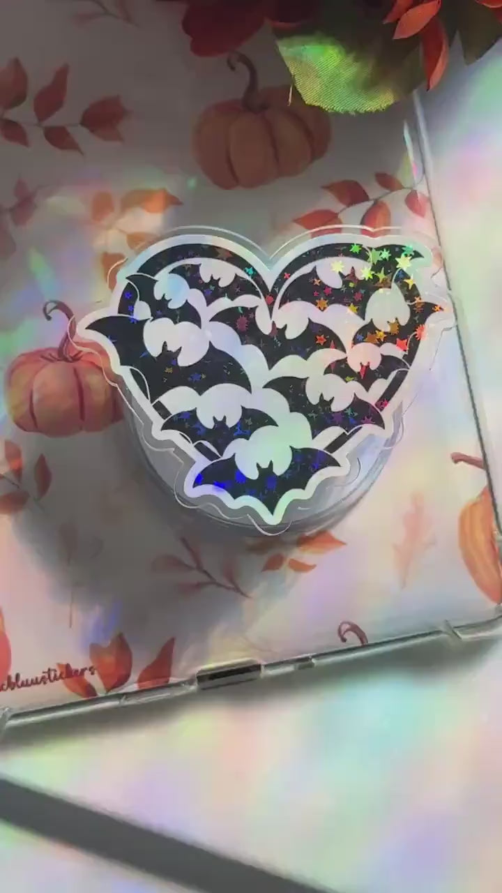 Bat Swarm Kindle Grip – MagSafe Phone & Tablet Stand Holographic or Matte