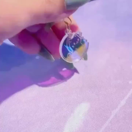 Cat Moon Kindle Dust Plug Charm for Ereader, Phone, Tablet, USB-C Device Decor, Cute Accessory Gift