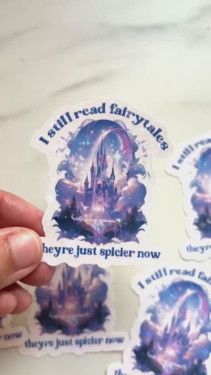 Spicier Fairytales Holographic Sticker: Dark Romance Booktok