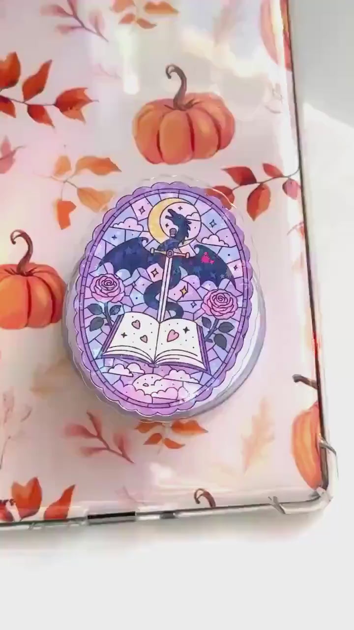 Fantasy Dragon Kindle Grip: Magsafe Phone, Tablet iPad Holder