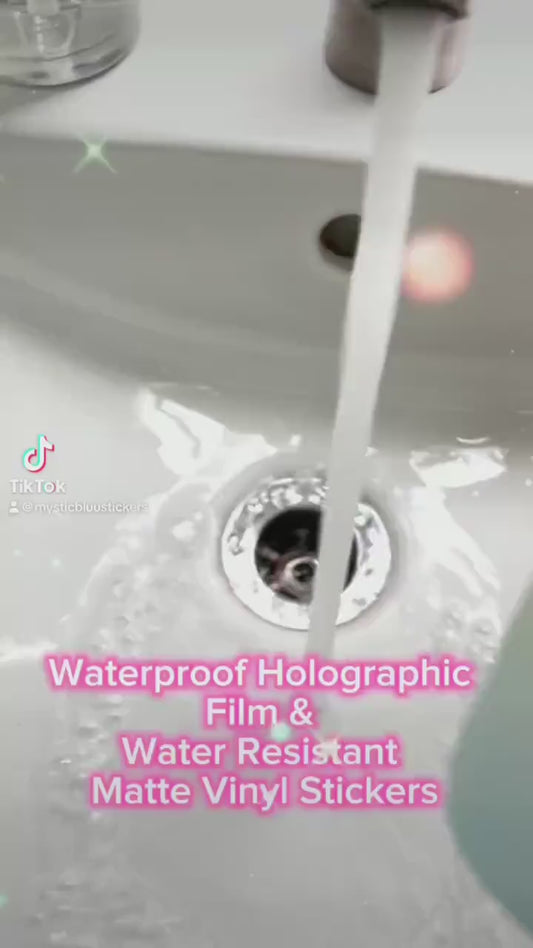 Angel Numbers Butterfly Holographic Sticker: Witchy Tarot Vinyl Decal