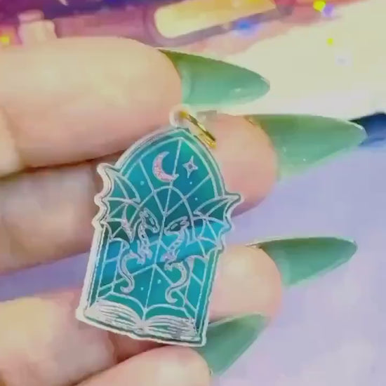 Iridescent Ghost Kindle Charm: Witchy USB-C Dust Plug