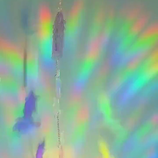 Acrylic Suncatcher Book Dragon Window Hanging Decoration Fantasy Romance Reading Ornament