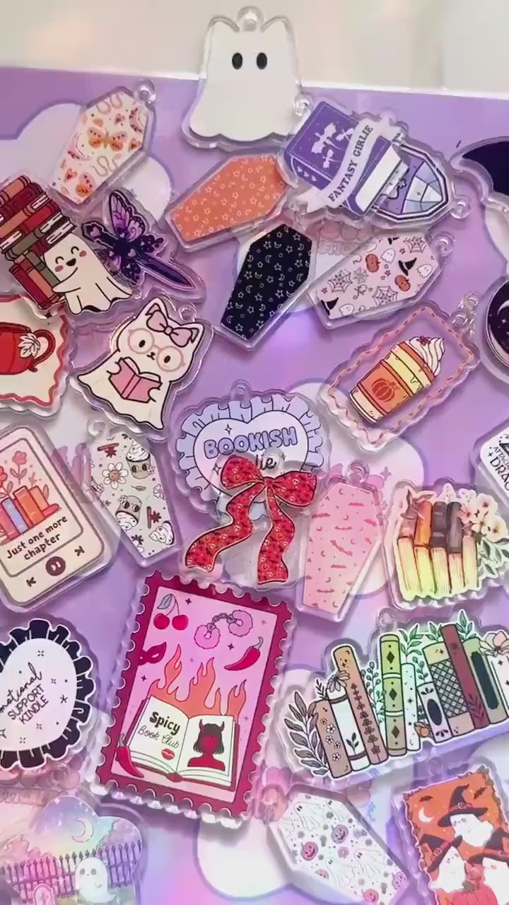 Assorted Halloween Kindle Charm: Spooky Ghost Bookish Phone Dust Plug