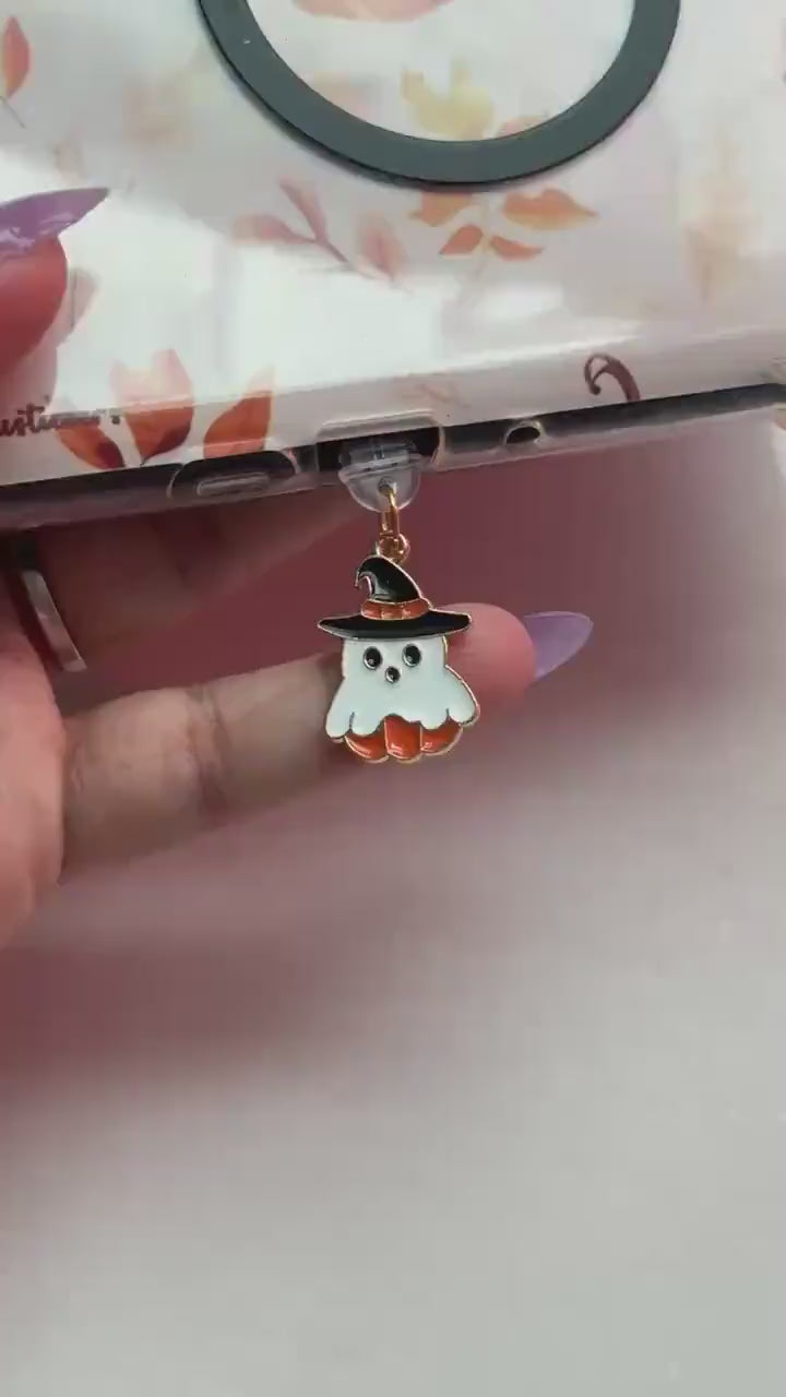 Ghost Dust Plug Charm – Halloween Kindle & Phone USB-C Accessory