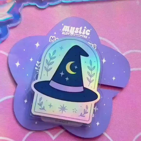 Celestial Witch Hat Kindle Grip: Magsafe Witchy Book Reader Accessory