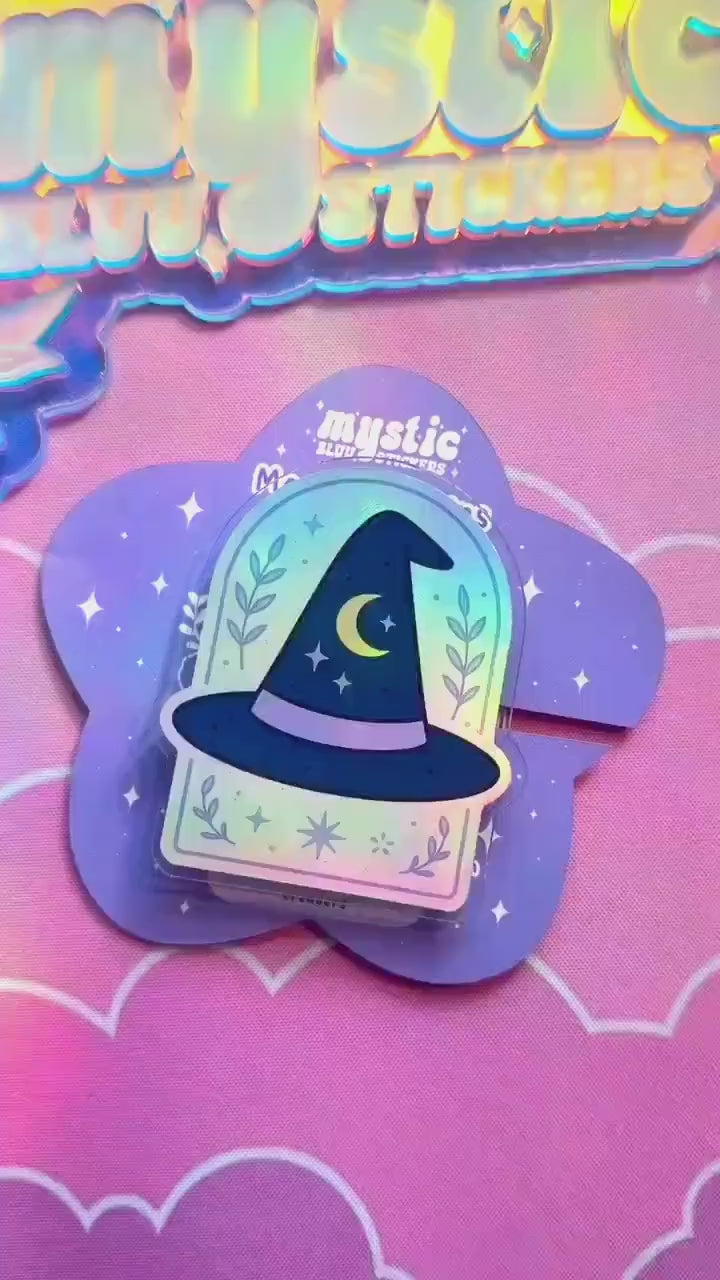 Celestial Witch Hat Kindle Grip: Magsafe Witchy Book Reader Accessory