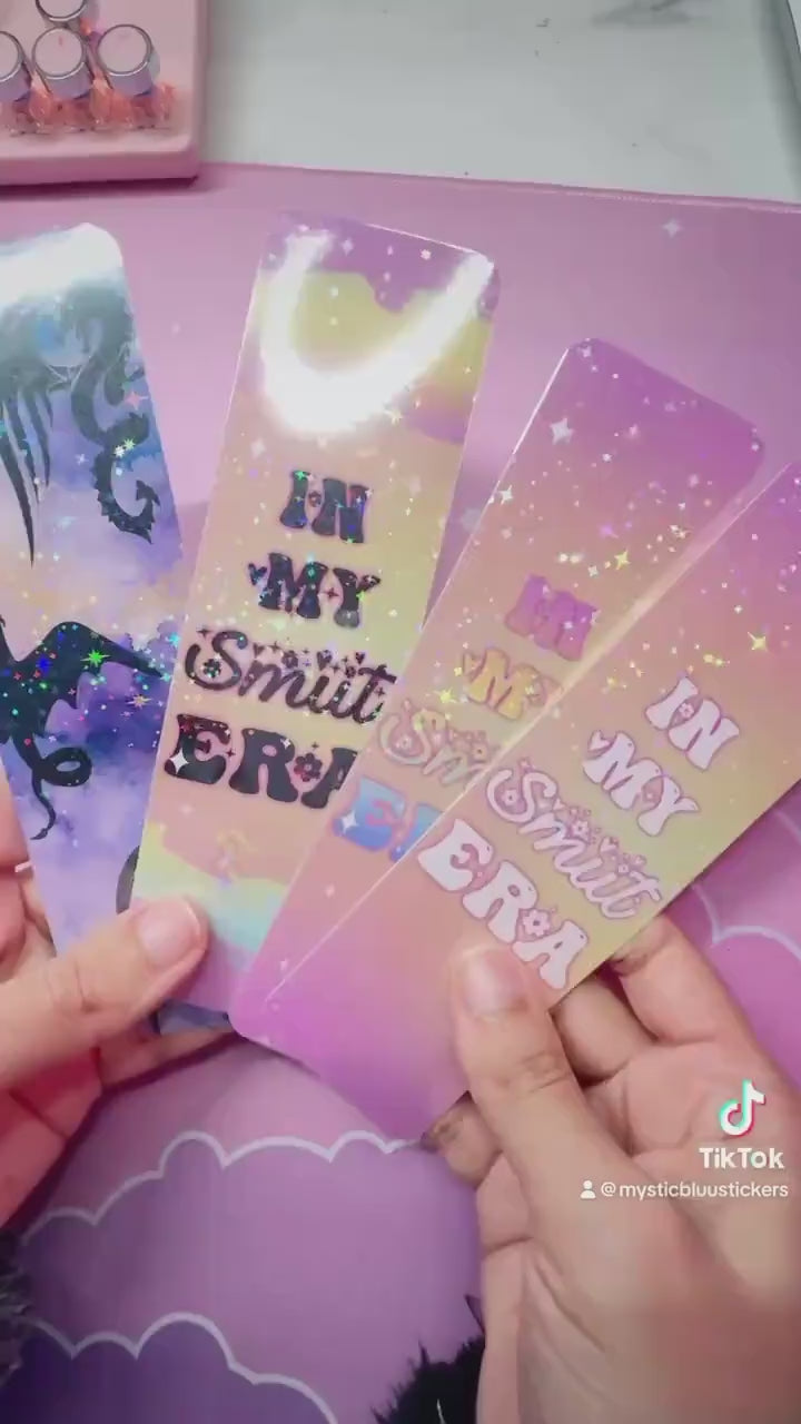 Dragon Bookmark, Cute Holographic Reading Book Accessories, Cardstock, Page Saver For Women, Bookish Gift