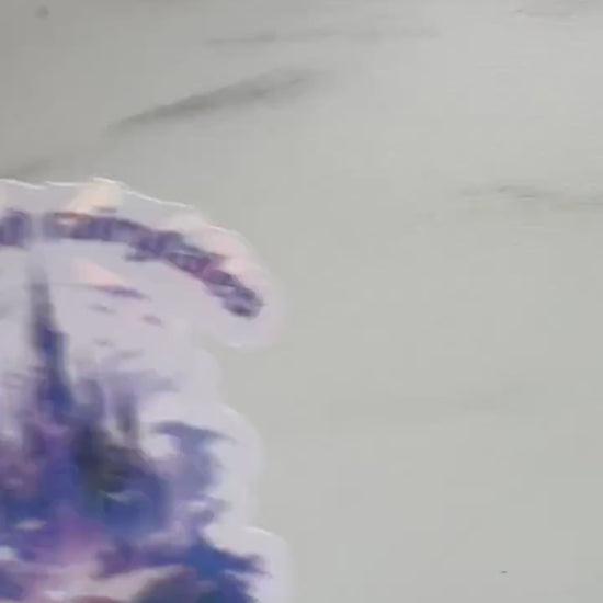 Dark Fairytale Castle Holographic Sticker - Booktok Kindle Sticker